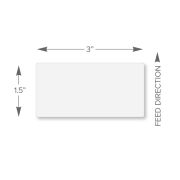 3 x 1.5 in Permanent Thermal Transfer Labels, 3600 per Roll, 8 per Carton