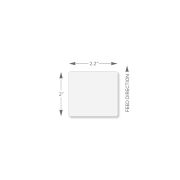 2.2 x 2 in  Iconex DT Dissolvable Labels 