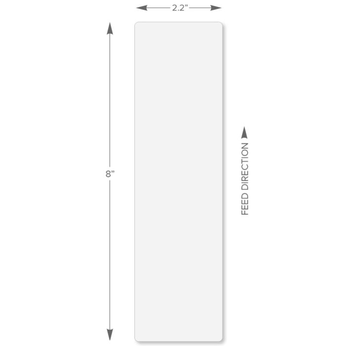 2.2" X 8" Iconex DT Fresh Labels (250 Labels/Roll, 12 Rolls/Carton, 3,000 Labels/Carton)