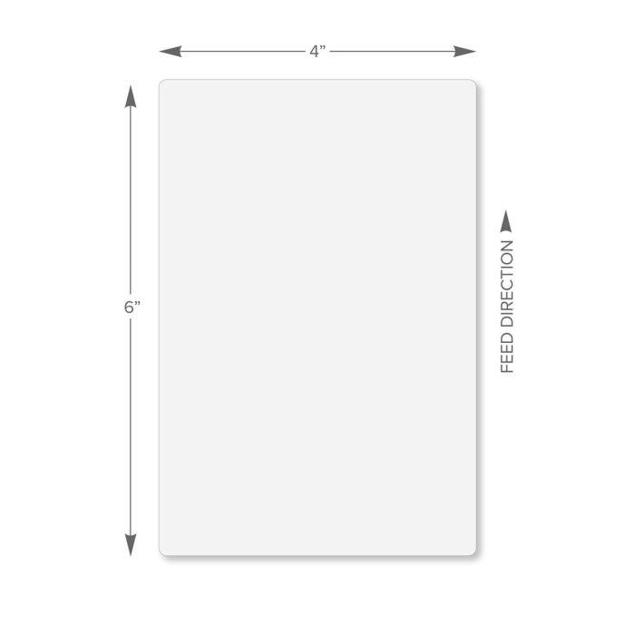 4 x 6 in DT Label, 80 labels per roll, 10 rolls per carton